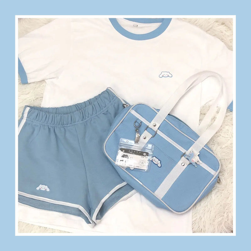 Conjunto Esportivo Cinnamoroll Verão Duas Peças