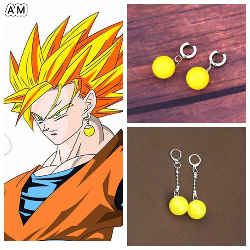 Brincos Potara Verde De Pressão Dragon Ball Dbz Super Vegeta - R$ 37,9