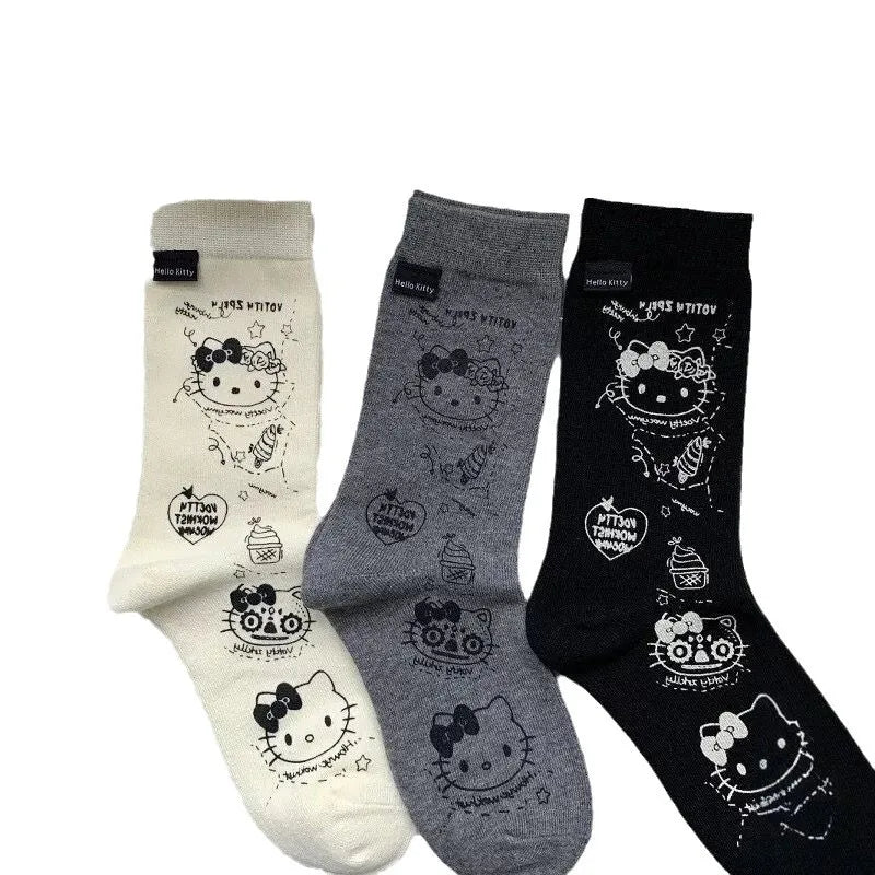 Meias Hello Kitty Kawaii Kitie