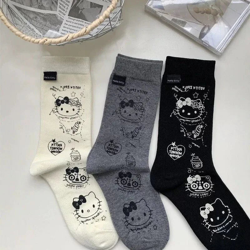 Meias Hello Kitty Kawaii Kitie