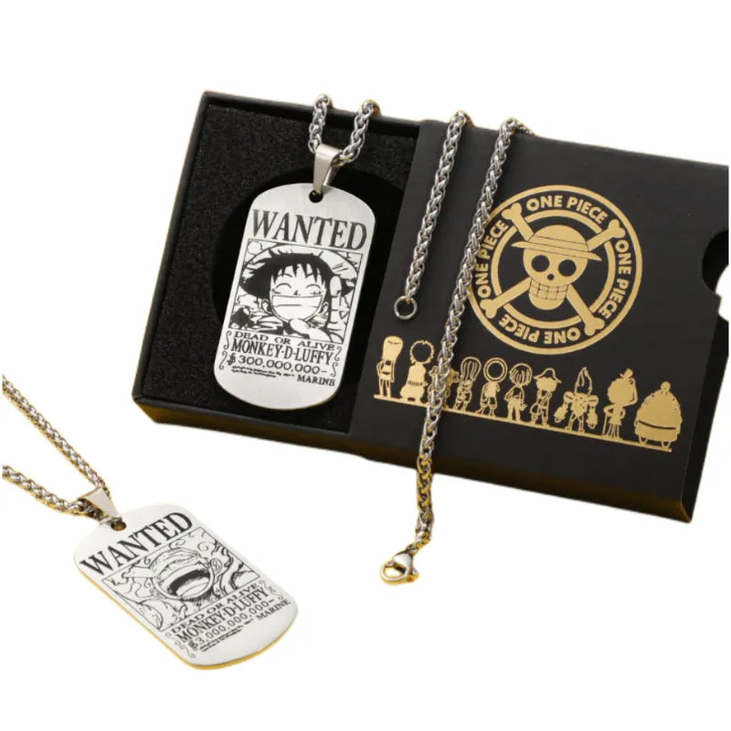 COLAR DOG TAG ONE PIECE EM AÇO