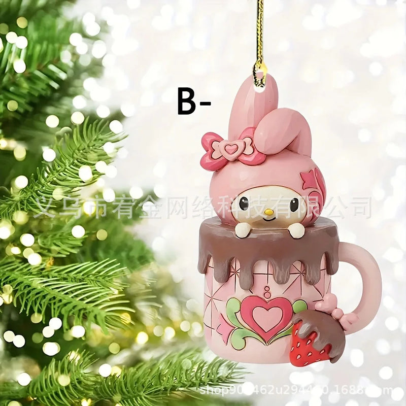 Decoração de Natal Sanrio: Pendentes Hello Kitty e Amigos