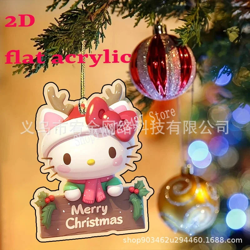 Decoração de Natal Sanrio: Pendentes Hello Kitty e Amigos