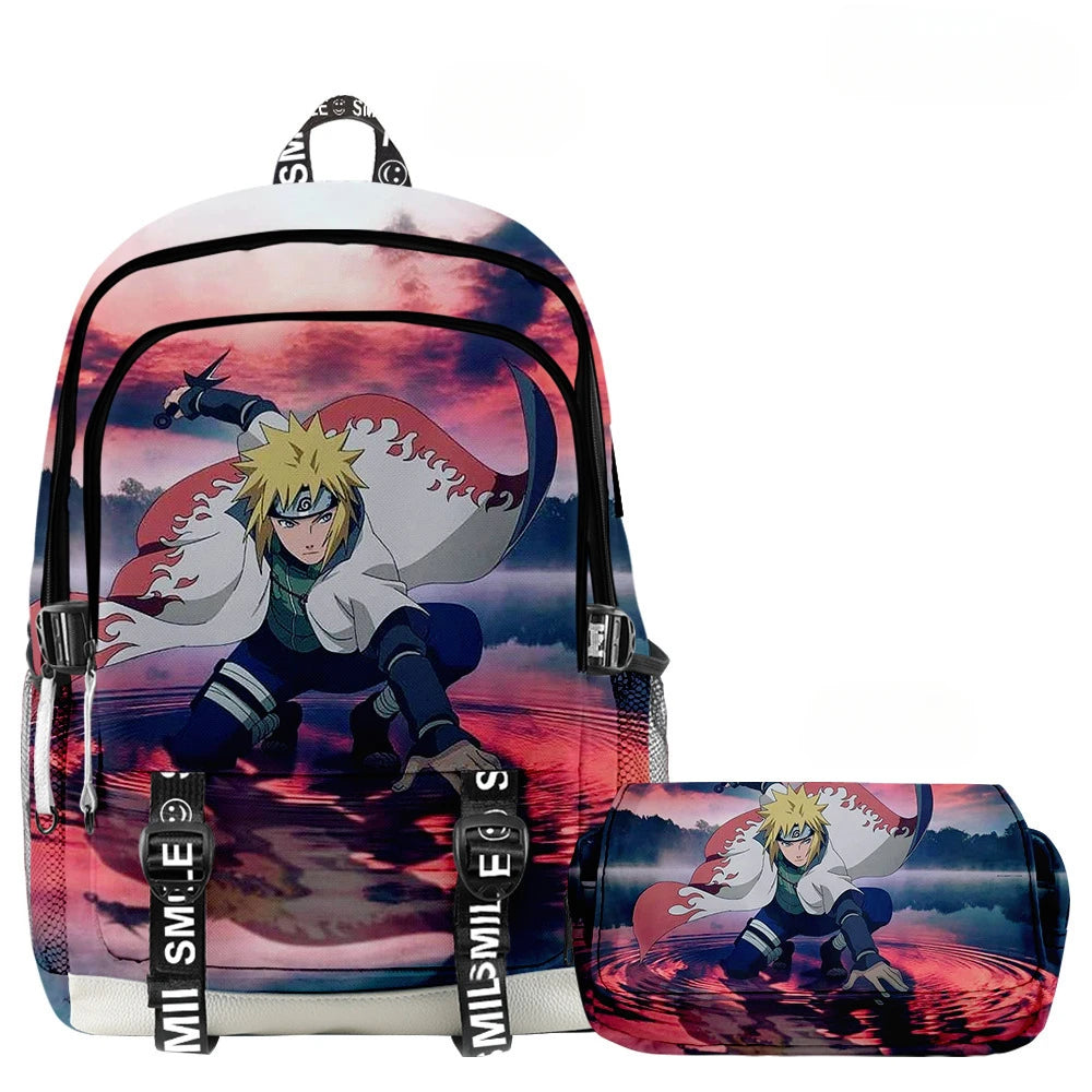 Mochila Naruto + Estojo (Brinde)