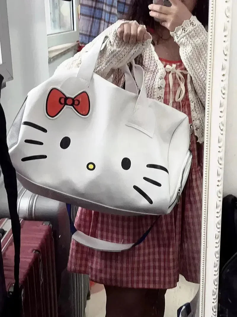 BOLSA DE VIAGEM HELLO KITTY WHITE