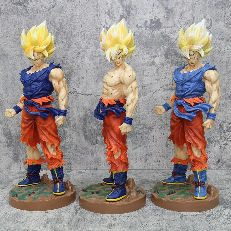 Boneco Son Goku SSJ, Estátua Dragon Ball Z 43cm