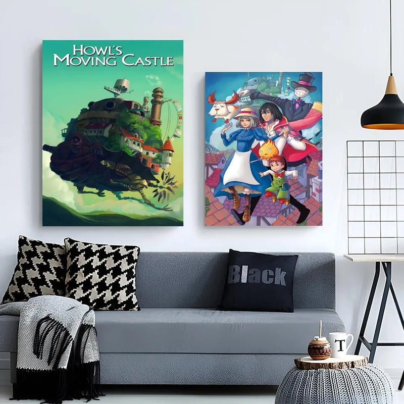 POSTERS -  HOWL'S MOVING CASTLE (STUDIO GHIBLI) SEM MOLDURA