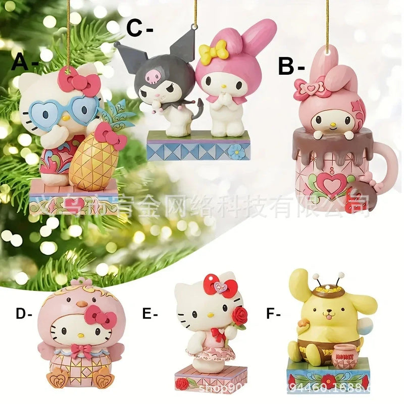 Decoração de Natal Sanrio: Pendentes Hello Kitty e Amigos