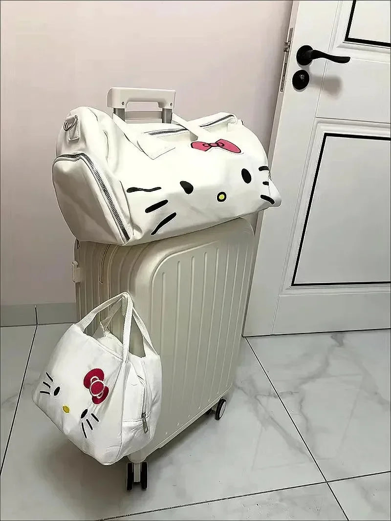 BOLSA DE VIAGEM HELLO KITTY WHITE