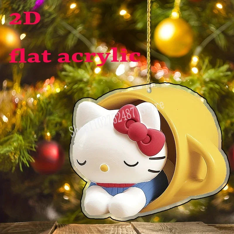 Decoração de Natal Sanrio: Pendentes Hello Kitty e Amigos