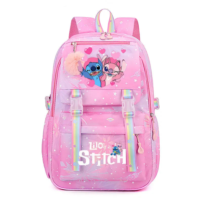 Mochila Escolar Lilo & Stitch Charmosa