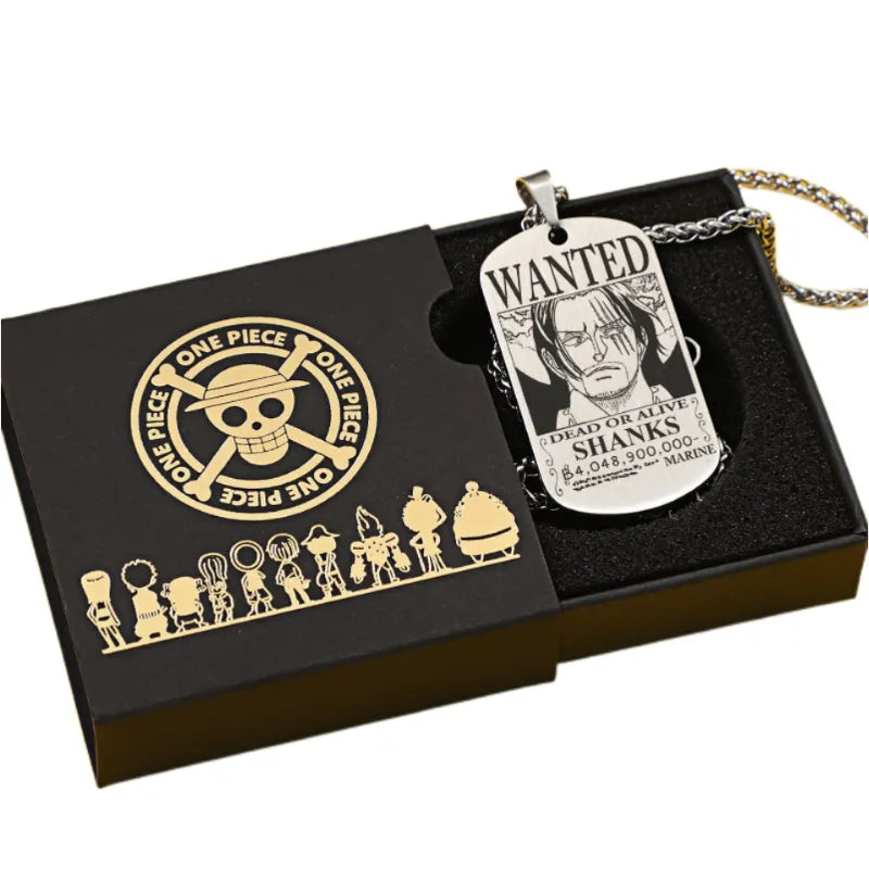 COLAR DOG TAG ONE PIECE EM AÇO