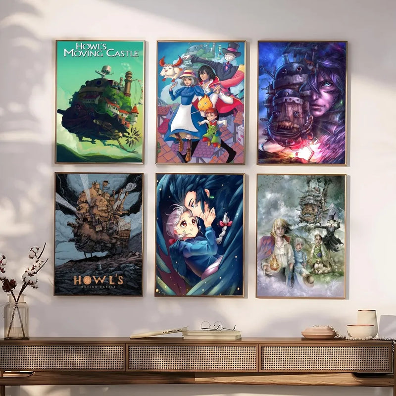 POSTERS -  HOWL'S MOVING CASTLE (STUDIO GHIBLI) SEM MOLDURA