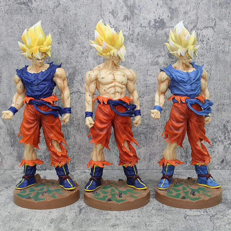 Boneco Son Goku SSJ, Estátua Dragon Ball Z 43cm