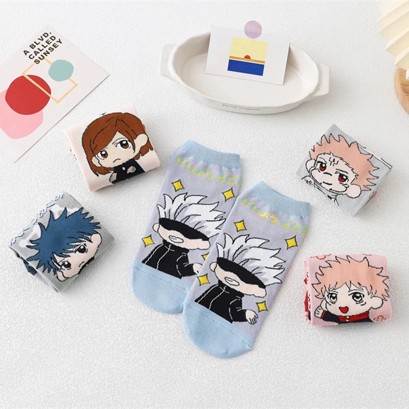 Meias Jujutsu Kaisen Kit 5pares