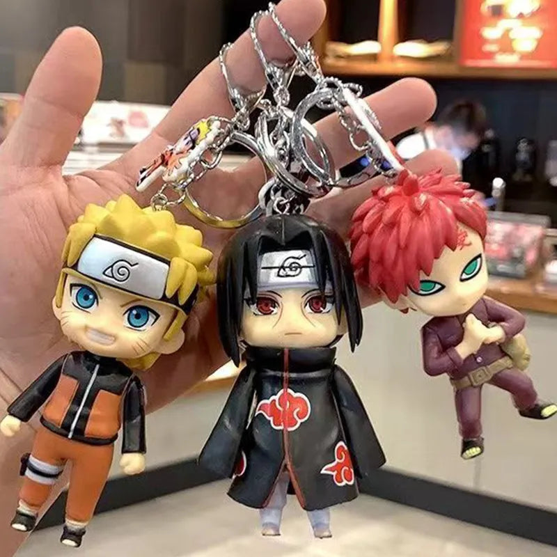 Chaveiro almofada Naruto, Sasuke, Itachi Uchiha, Minato, Kakashi