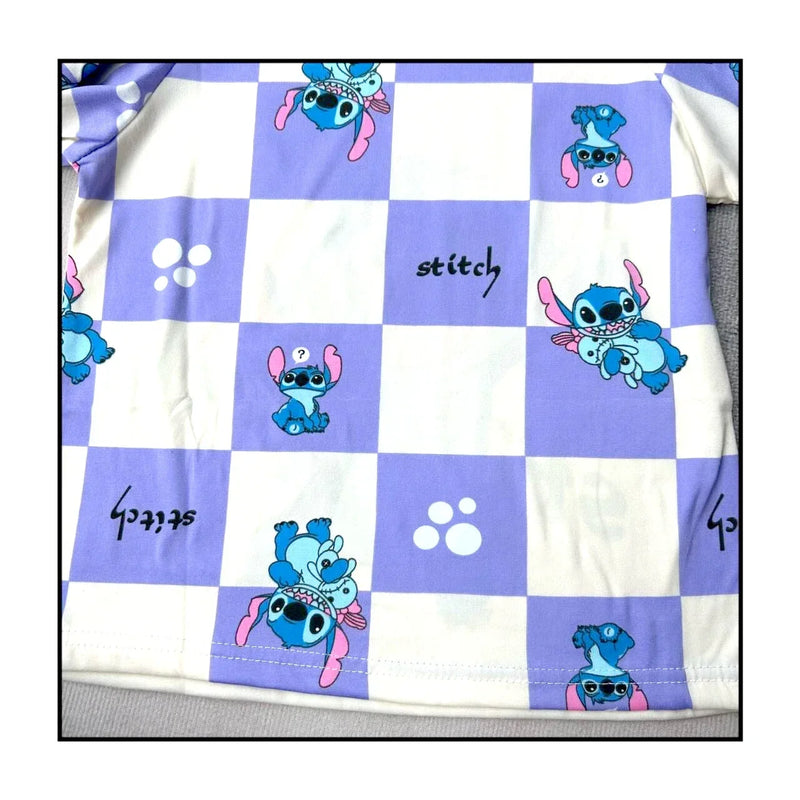 Pijama Infantil Stitch & Angel, Conjunto Kawaii