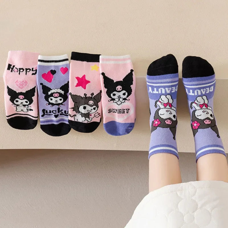 Kit Meia Sanrio, 5 Pares