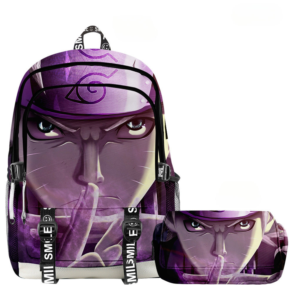 Mochila Naruto + Estojo (Brinde)