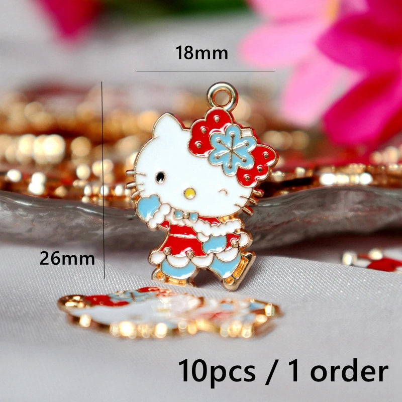 Pingete Kit 6pcs Charms Natal Sanrio