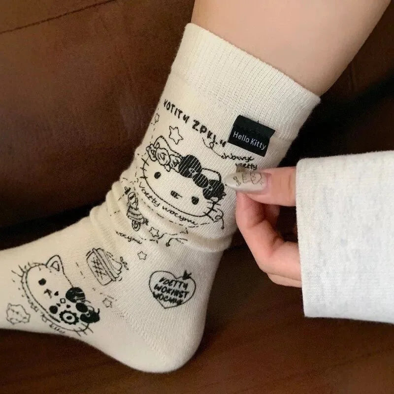 Meias Hello Kitty Kawaii Kitie