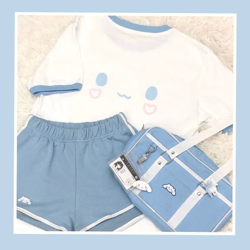 Conjunto Esportivo Cinnamoroll Verão Duas Peças