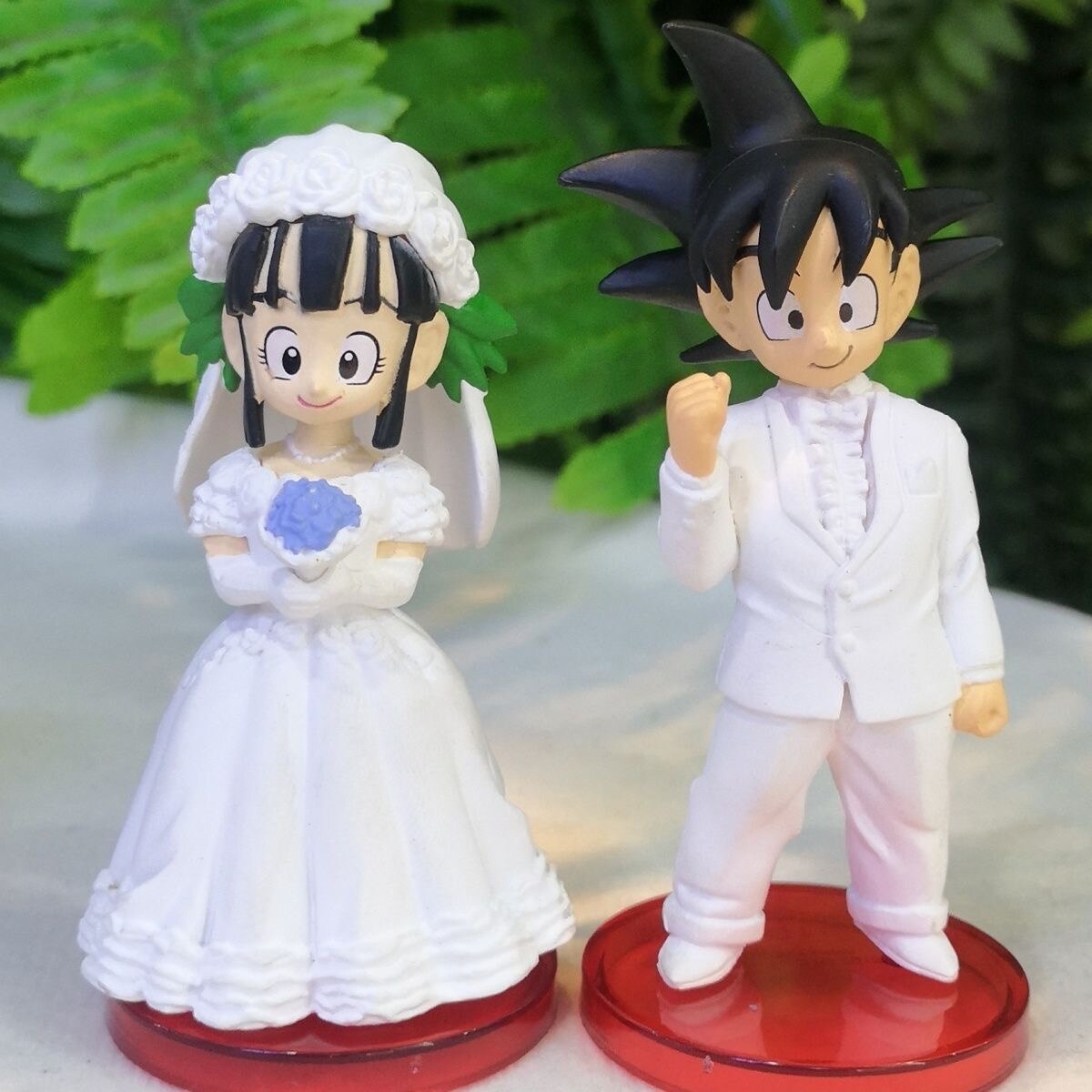 BONECOS - GOKU E CHICHI SE CASANDO