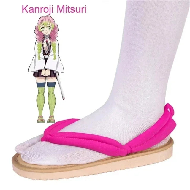 Sandálias Cosplay Demon Slayer – Geta Tradicional Japonesa