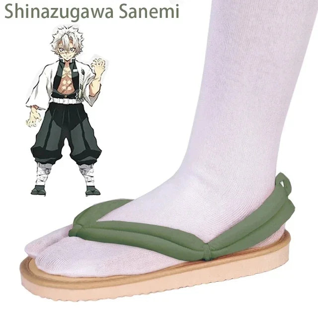 Sandálias Cosplay Demon Slayer – Geta Tradicional Japonesa