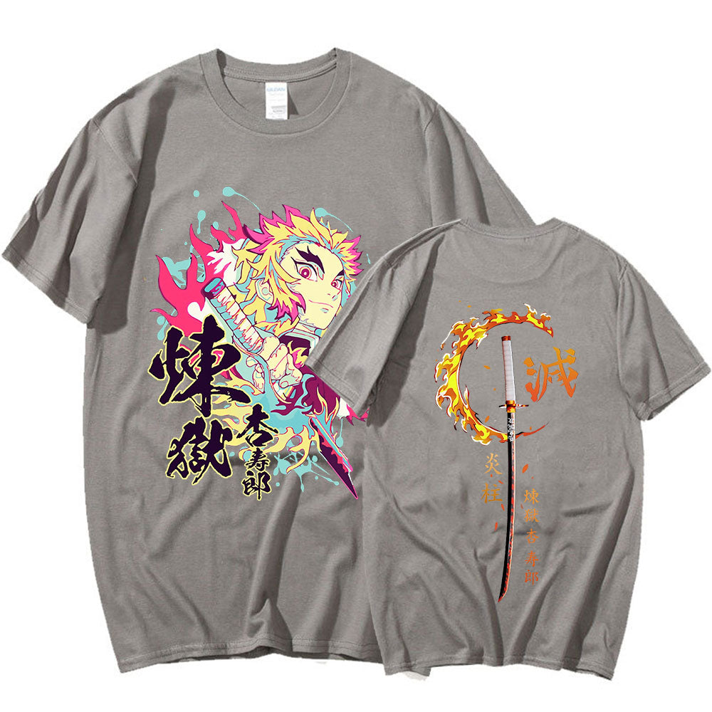 Camiseta Demon Slayer - Akaza Vs Rengoku