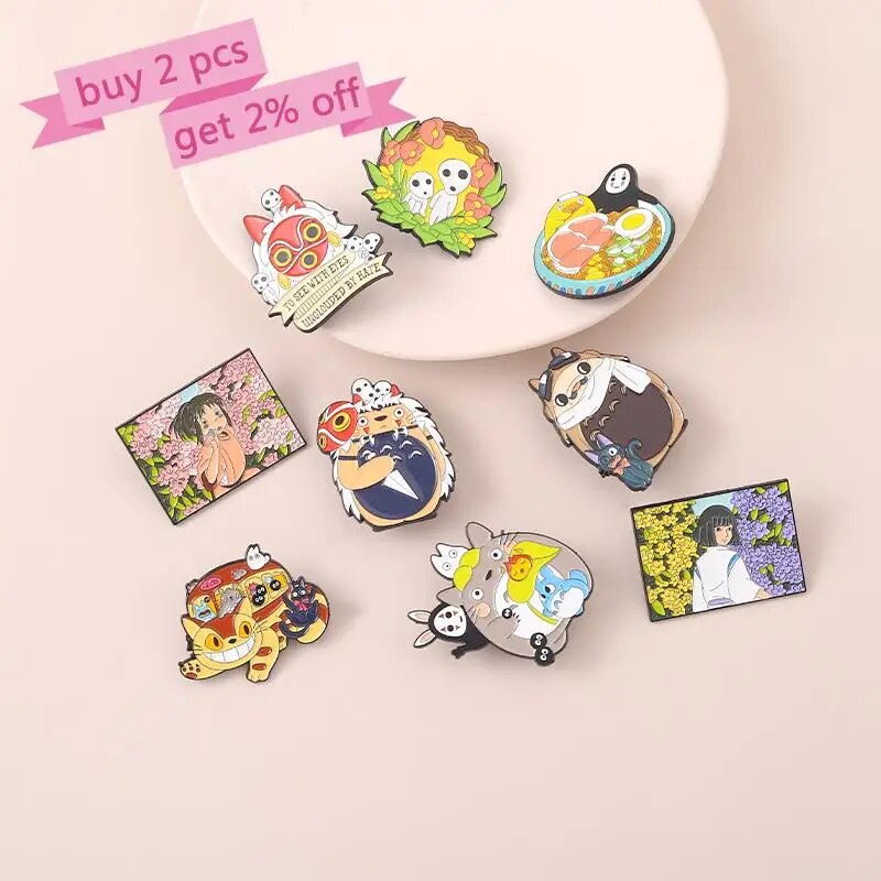 BROCHES STUDIOS GHIBLI KAWAII