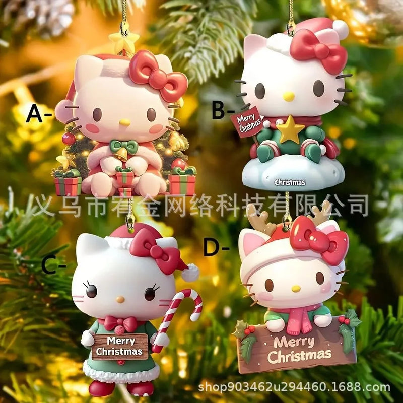 Decoração de Natal Sanrio: Pendentes Hello Kitty e Amigos