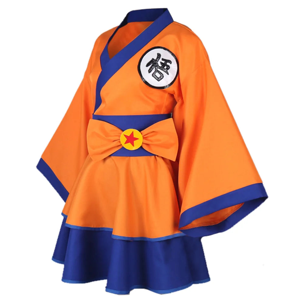 Fantasia Vestido Cosplay Goku Lolita