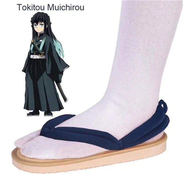 Sandálias Cosplay Demon Slayer – Geta Tradicional Japonesa
