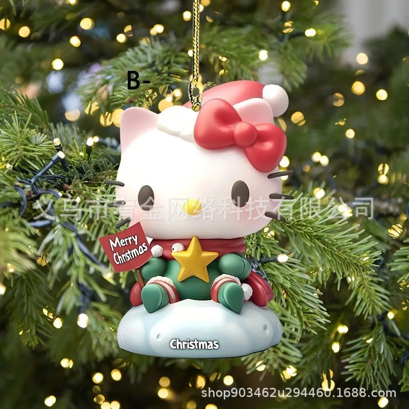 Decoração de Natal Sanrio: Pendentes Hello Kitty e Amigos