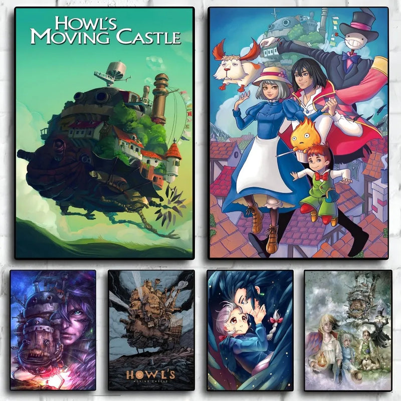 POSTERS -  HOWL'S MOVING CASTLE (STUDIO GHIBLI) SEM MOLDURA