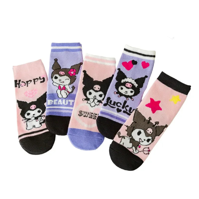 Kit Meia Sanrio, 5 Pares