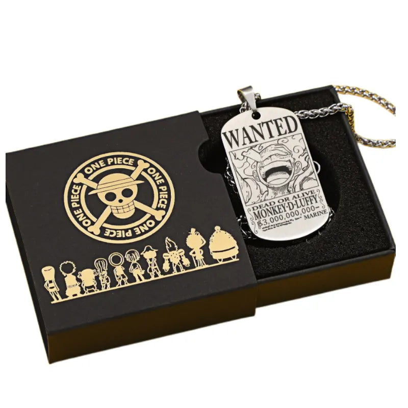 COLAR DOG TAG ONE PIECE EM AÇO