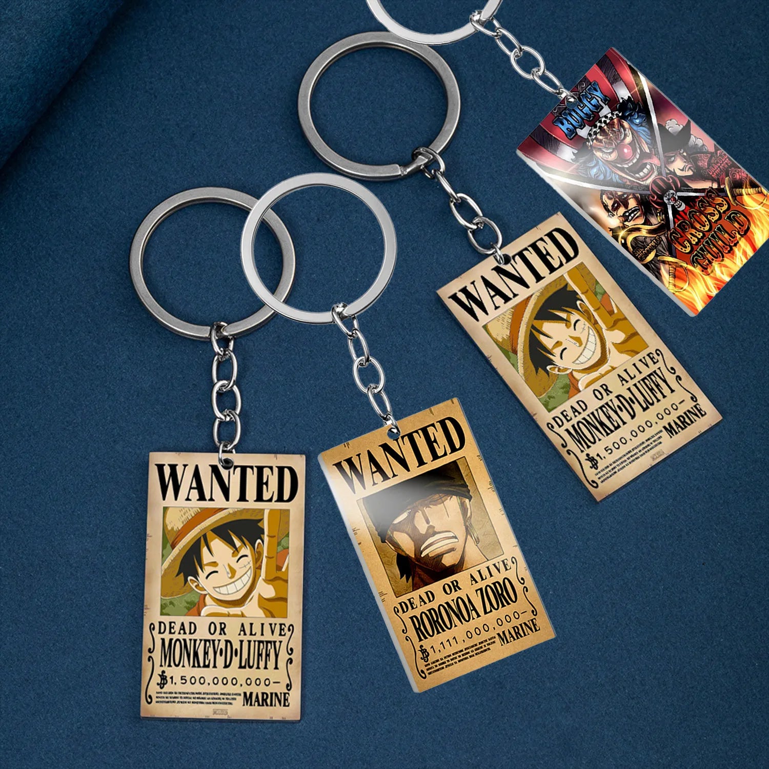 Chaveiro Cartaz Wanted, One Piece