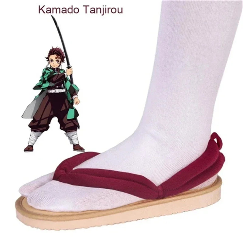 Sandálias Cosplay Demon Slayer – Geta Tradicional Japonesa