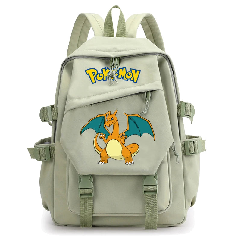 Mochila Kawaii Pokémon e Bolsinha + Estojo (Brinde)