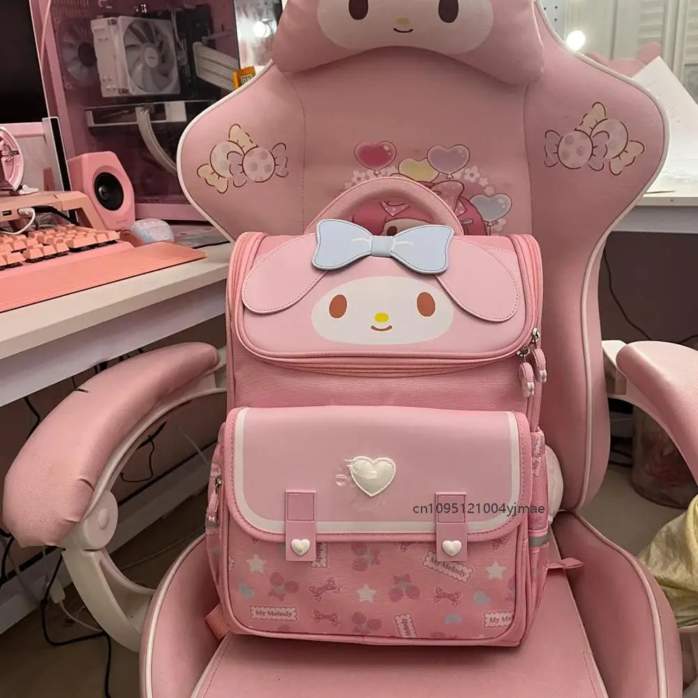 Mochila Escolar Kawaii Sanrio – Hello Kitty, Kuromi, Cinnamoroll & My Melody
