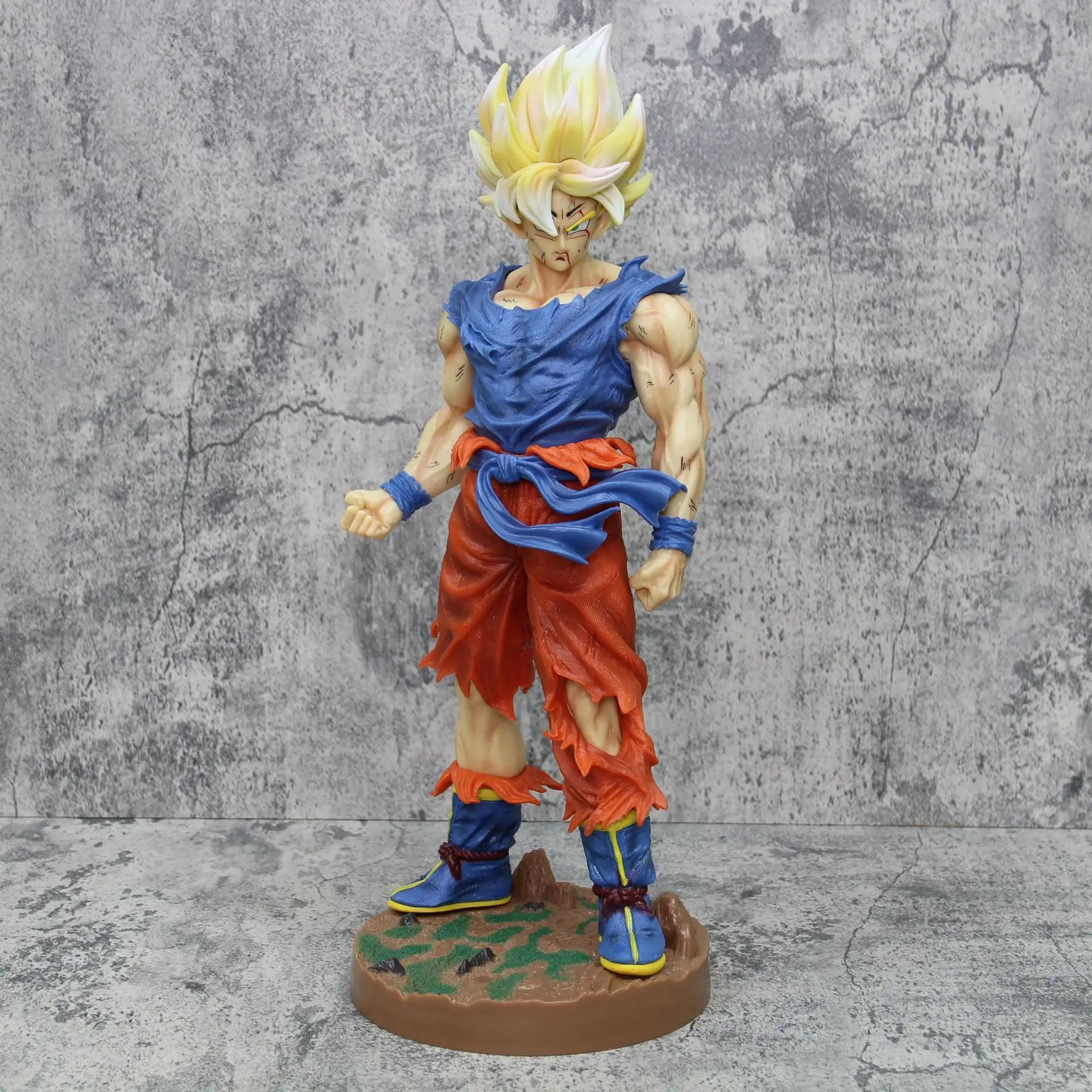 Boneco Son Goku SSJ, Estátua Dragon Ball Z 43cm