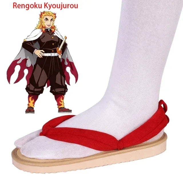 Sandálias Cosplay Demon Slayer – Geta Tradicional Japonesa