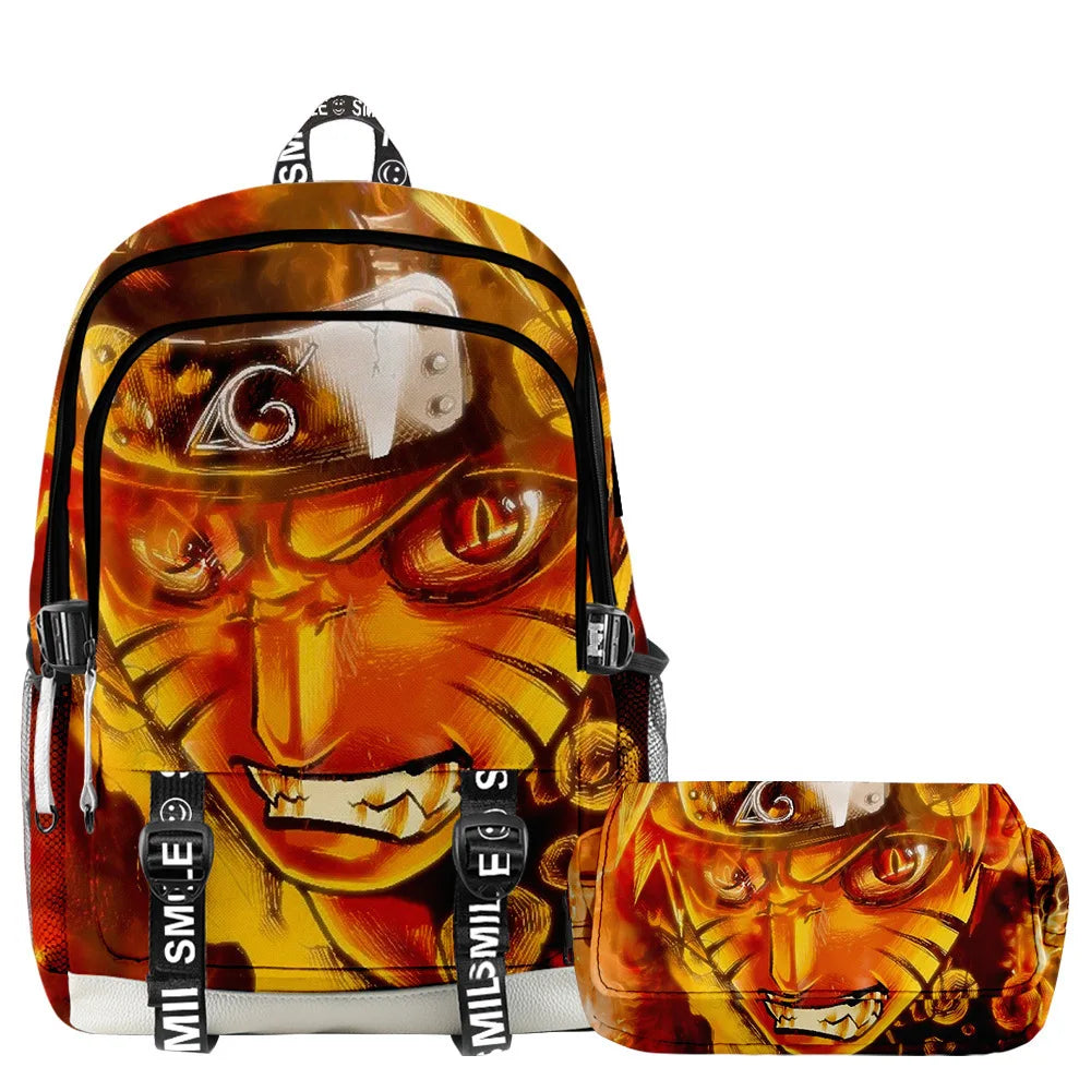 Mochila Naruto + Estojo (Brinde)