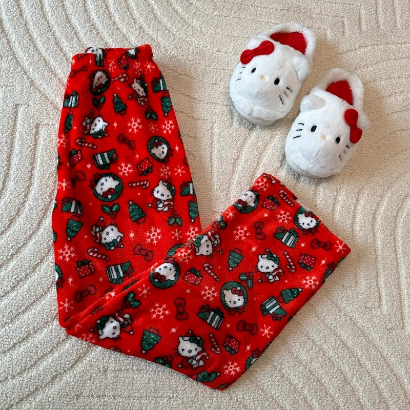 Calça Kitty de Natal