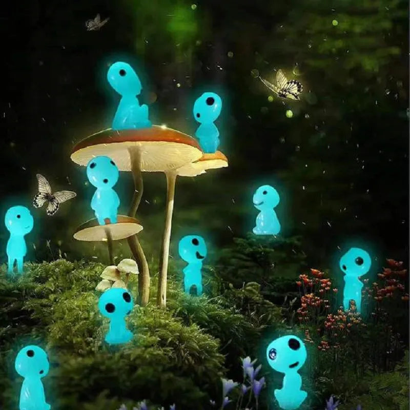 BONECOS KODAMA LUMINOSOS GHIBLI PRINCESA MONONOKE - ESPÍRITO DA FLORESTA