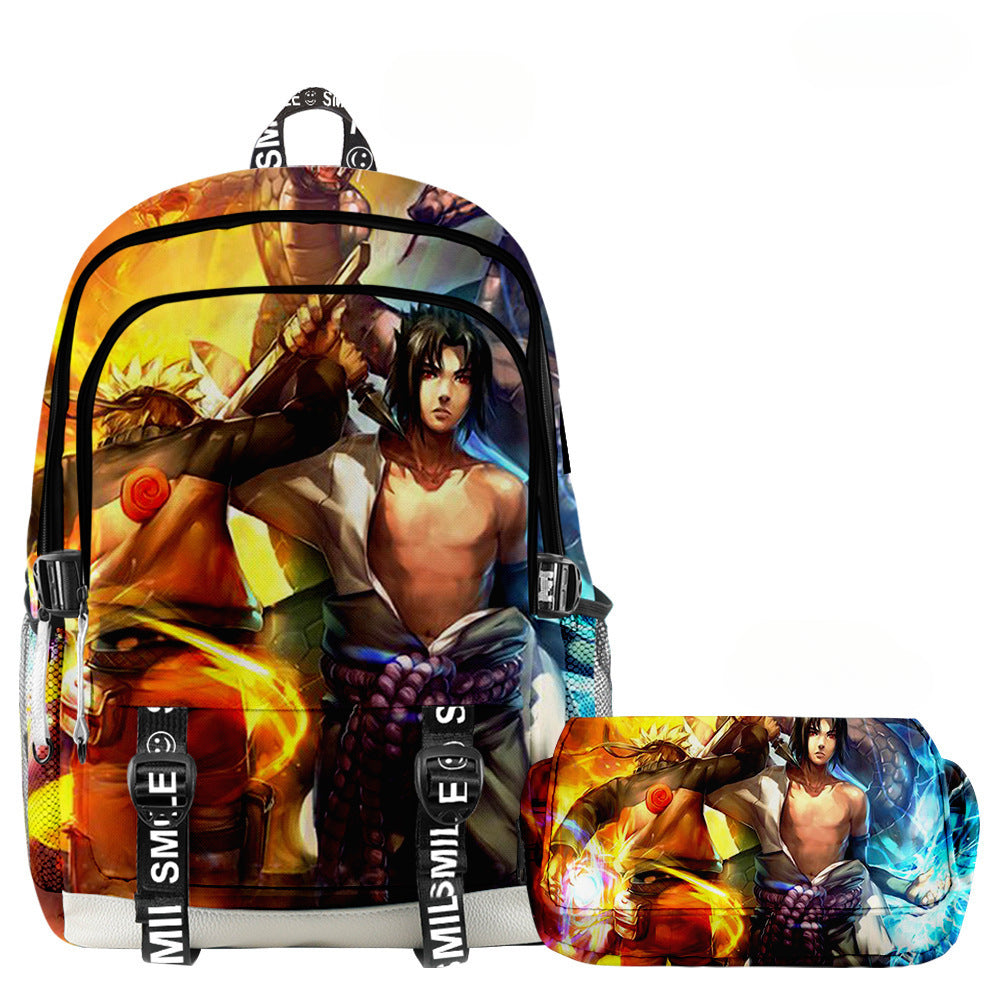 Mochila Naruto + Estojo (Brinde)