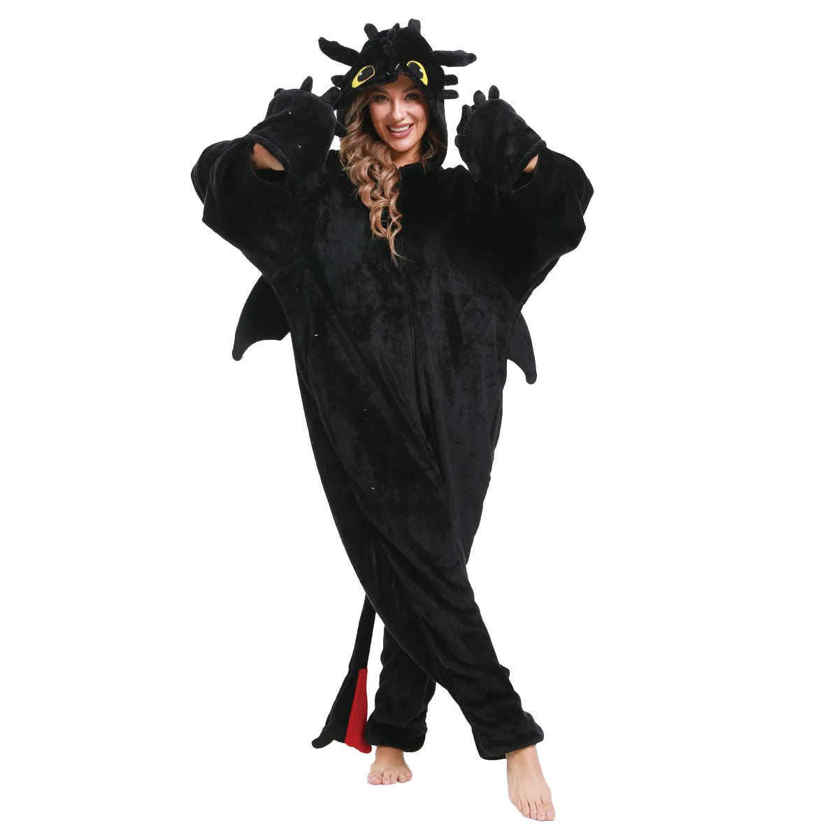 Pijama Cosplay Kigurumi Banguela e Fúria da Noite