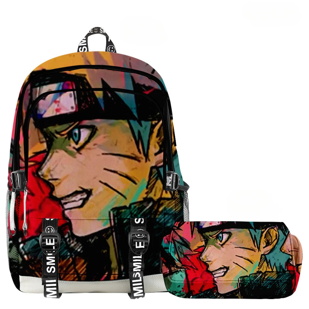 Mochila Naruto + Estojo (Brinde)